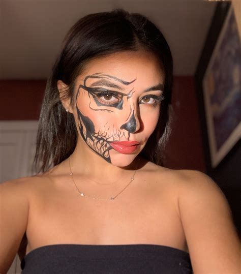 Skeleton Face Skeleton Makeup Tutorial Easy Skeleton Makeup Tutorial