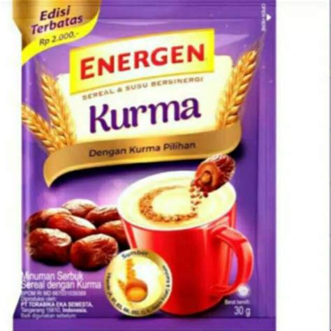 Jual Energen Kurma 1 Renceng Isi 10sachet X 30gram Shopee Indonesia