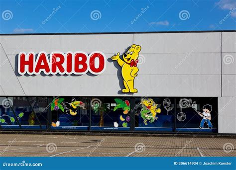 Facade of the Haribo Outlet Store with the Famous Yellow Haribo Bear ...