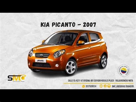 Ubicación Número De Motor Chasis Y Serie De Un KIA PICANTO MODELO 2007