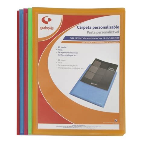 Carpeta Con Fundas Polipl S Personalizable Pp Transl Cido Semir Gido