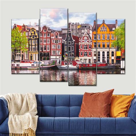 Amsterdam Canal Houses Wall art | Elephant Stock