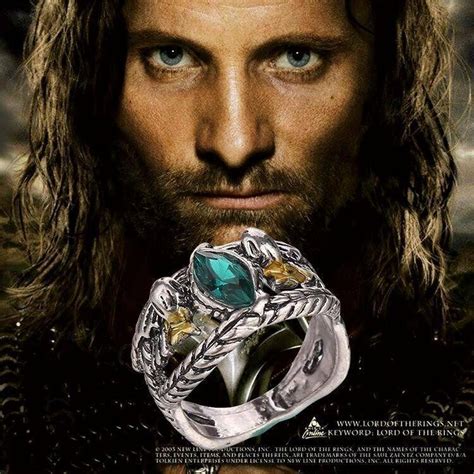 Lord of the Rings Aragorn's Ring of Barahir - Noble Collection ...