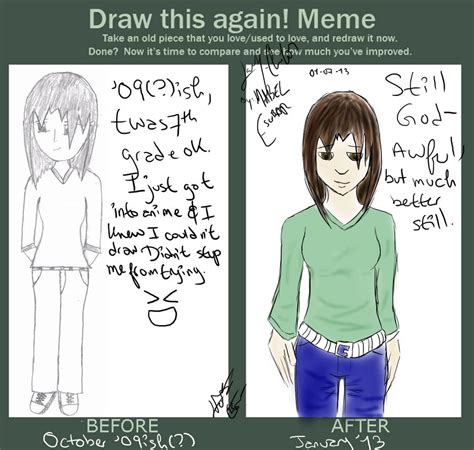 Before After Meme Girl By Lady Chan101 On Deviantart