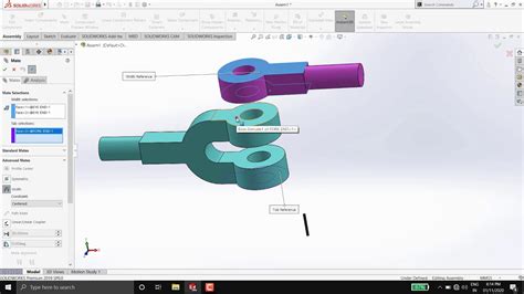 Assembly Of Knuckle Joint In Solidworks Youtube