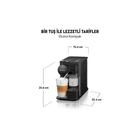 Nespresso F121 Latissima One Süt Çözümlü Kahve Makinesi Siyah Fiyatı