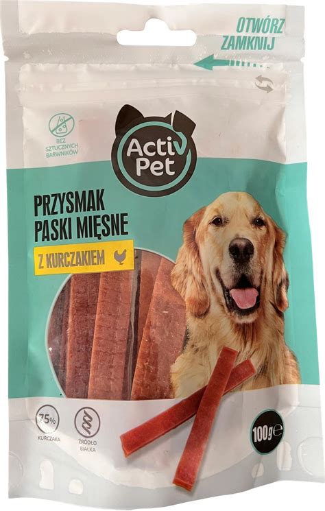 Karma Activ Pet Przysmaki Mięsne Kurczaka 100G Ceny i opinie Ceneo pl