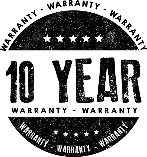 Years Warranty Illustration Design Service Customer Label Vector