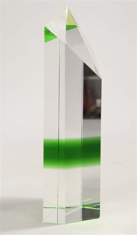 Sold Price: ART GLASS PRISM SCULPTURE - Invalid date PST