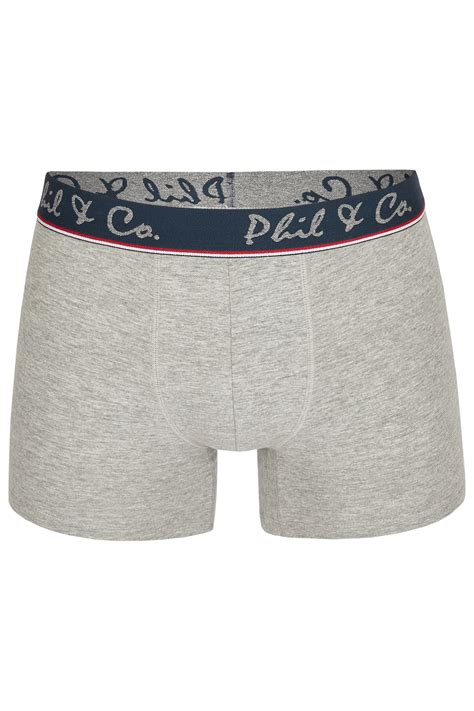 Phil Co Boxershorts Heren Multipack Pack Marine Rood Zwart Antra