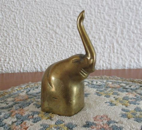 Statues Home Living Vintage Brass Elephant Bell Statue Etna Pe