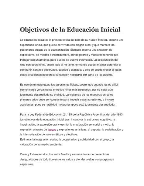 Calaméo Objetivos De La Educación Inicial Nelsys