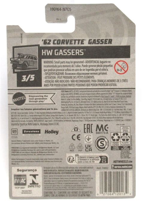 Hot Wheels Corvette Gasser Red White Black Race Car Hw Gassers New Bj S Box