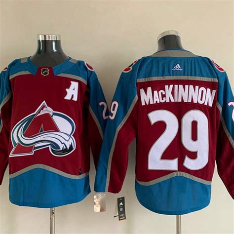 Colorado Avalanche 29 Nathan MacKinnon Burgundy Home Jersey