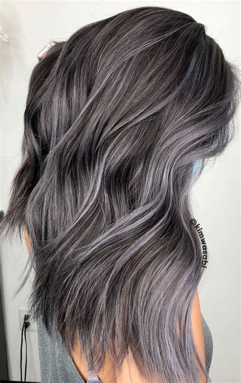 25 Trendy Grey And Silver Hair Colour Ideas For 2021 Silver Lavender