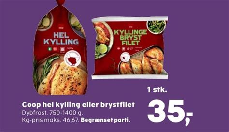 Coop Kylling Tilbud Hos Kvickly