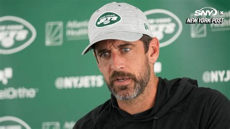 Aaron Rodgers On The Jets Offensive Line Struggles Its A Work In