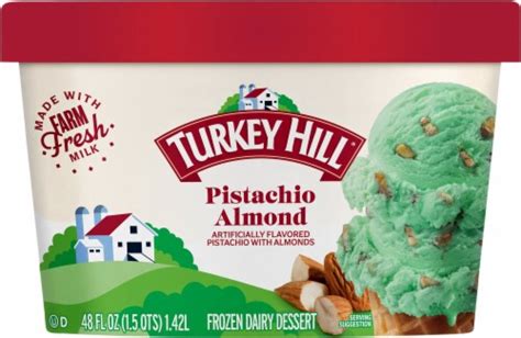 Turkey Hill® Pistachio Almond Frozen Dairy Dessert Tub 48 Oz Pick ‘n