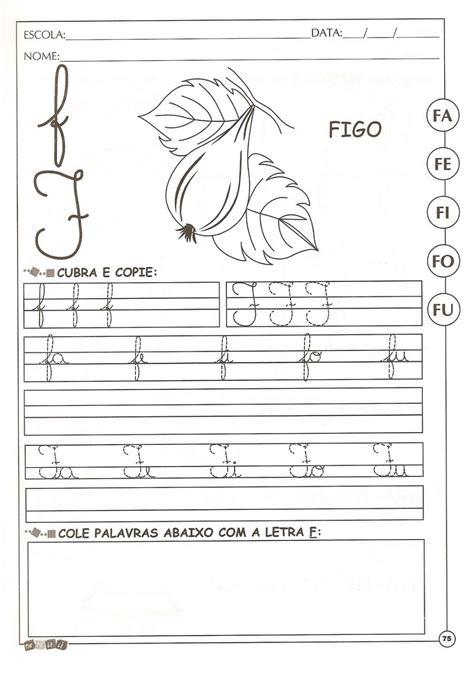 Atividades A Consoante F 1001 Maneiras De Alfabetizar Aprender Ca9