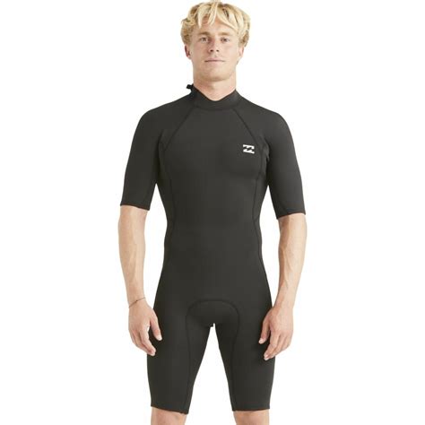 2024 Billabong Mens Absolute 2mm Flatlock Back Zip Shorty Wetsuit