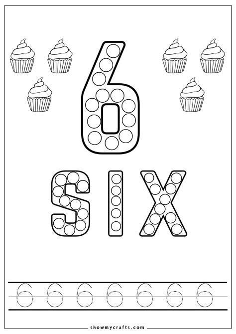 Free Printable Numbers Dot Painting Worksheets