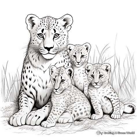 Realistic Cheetah Coloring Pages - Free & Printable!