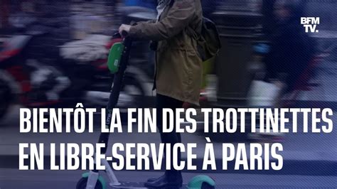 Les trottinettes en libre service à Paris c est bientôt fini