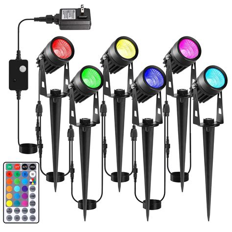 ECOWHO Low Voltage Landscape Lights 65ft 20m 12V LED RGB Landscape