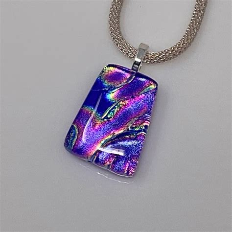 Dichroic Glass Jewelry Etsy