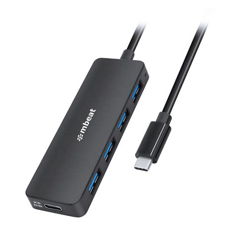 Mbeat 4 Port USB C Hub With USB C DC Port MB C3H 5K Mwave