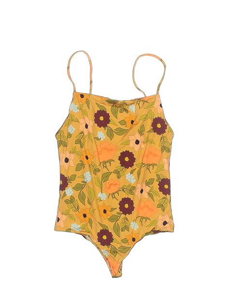 Mai Floral Multi Color Yellow One Piece Swimsuit Size S 57 Off Thredup