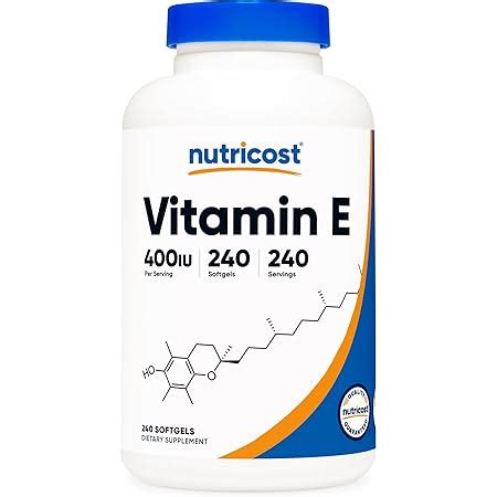 Amazon BULKSUPPLEMENTS Vitamin E 400 IU Softgels Vitamin E