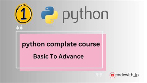 Python Complete Course Hindi Python Basic To Advanced 1 Python Playlist Python