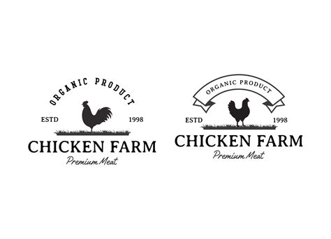 Fried Chicken And Chicken Farm Logo Design Template 11315020 Vector Art At Vecteezy