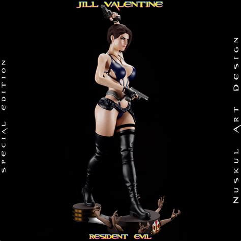 Jill Valentine Pshyco Mod Resident Evil Free D Model By Nuskul Art