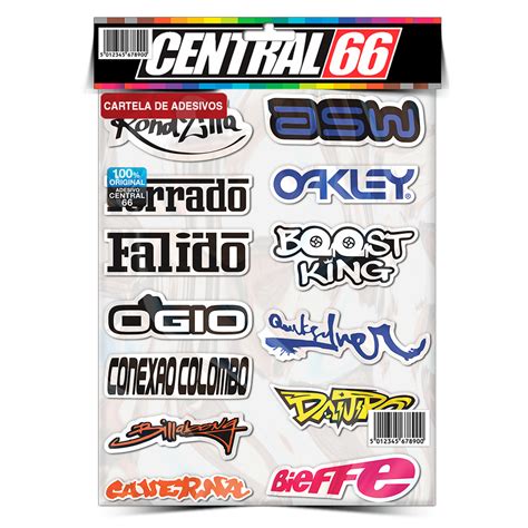 Cartela Individual Tuning M2 P5 Adesivos Stickers Central 66