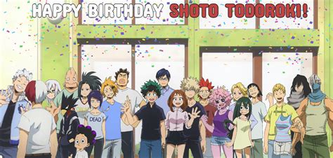 Happy Birthday To Shoto Todoroki By Natsuxlucy808 On Deviantart