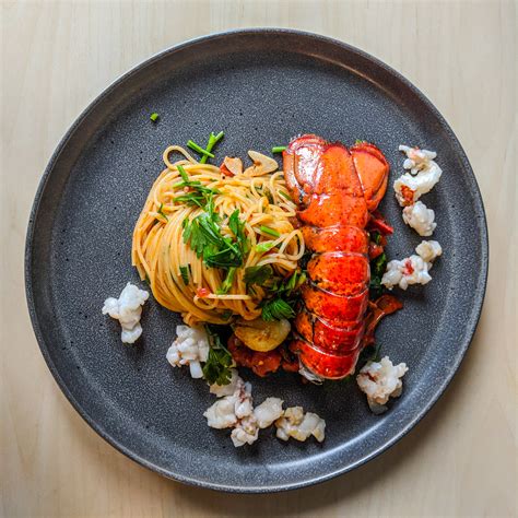 Lobster Tail Pasta W Butter Tomato Sauce Mim S Table