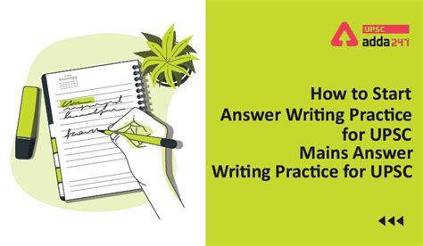 How To Start Answer Writing Practice For UPSC Step By Step Guide For