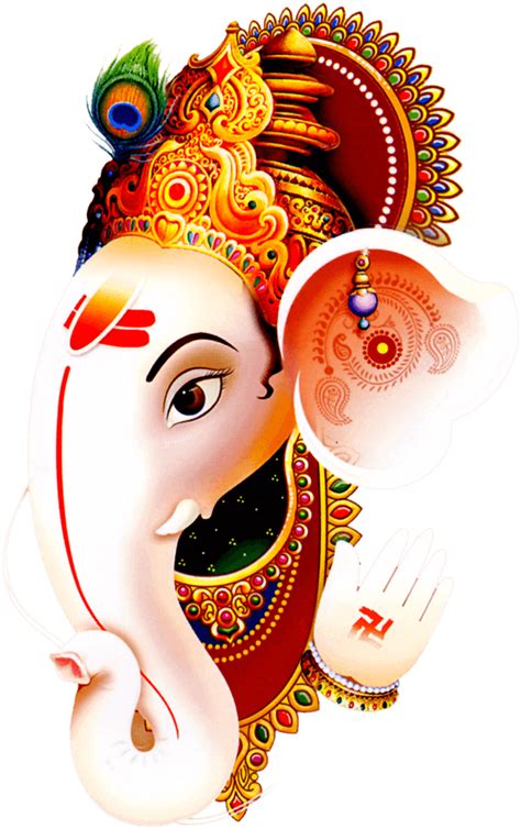 Download Ganesh Ji Happy Ganesh Chaturthi White Hd Png Image With No