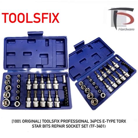 Original Toolsfix Professional Pcs E Type Torx Star Bits