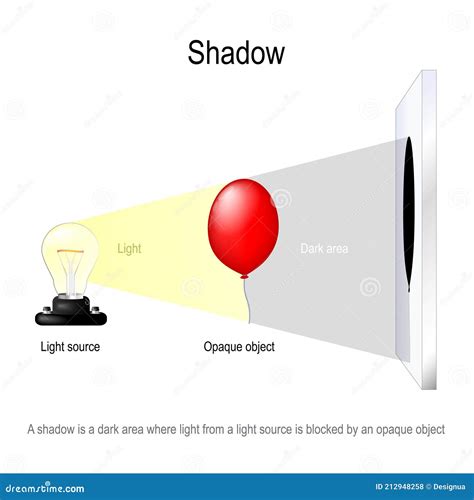 Shadow. physics science stock vector. Illustration of form - 212948258