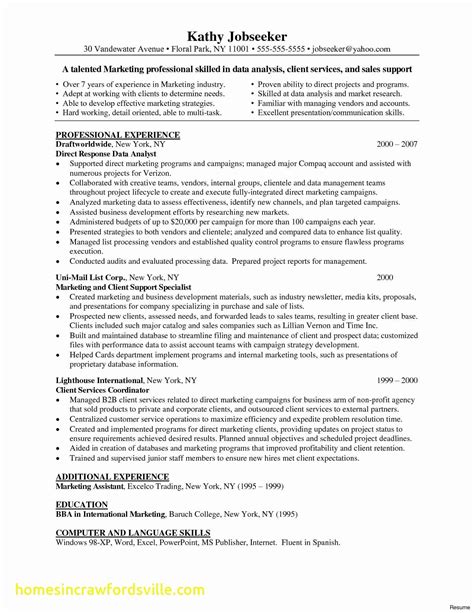 Data Analyst Job Description Resume