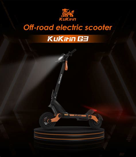 Foldable Off Road Electric Scooter Kukirin G W V Ah Wh