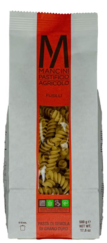 Fusilli Di Semola Di Grano Duro