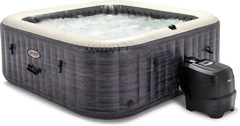 Amazon Intex Purespa Plus Person Inflatable Square Outdoor Hot Tub Spa With