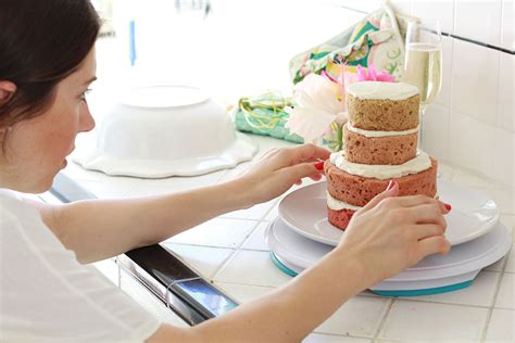 Diy Vegan Gluten Free Ombre Naked Cake The Love Designed Life