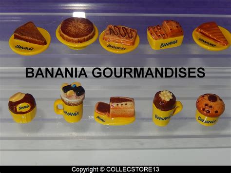 SERIE COMPLETE DE FEVES BANANIA GOURMANDISES 2023 Fèves de collection