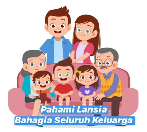 Motto Lansia Bahagia Ilustrasi