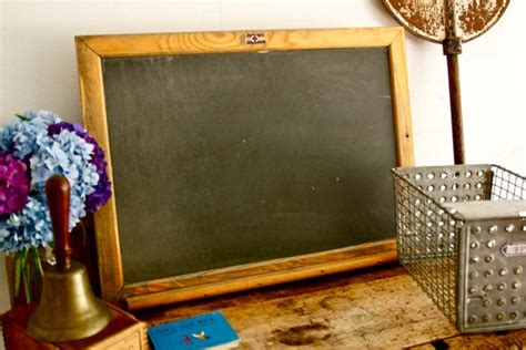 Vintage Classroom Slate Chalkboard